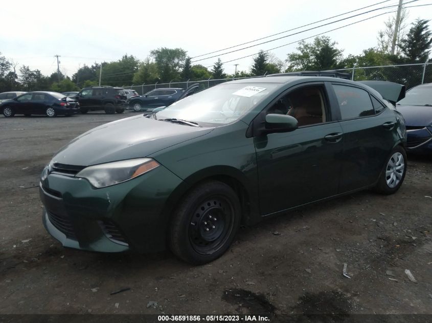 2015 TOYOTA COROLLA L/LE/S/S PLUS/LE PLUS - 2T1BURHE2FC456985