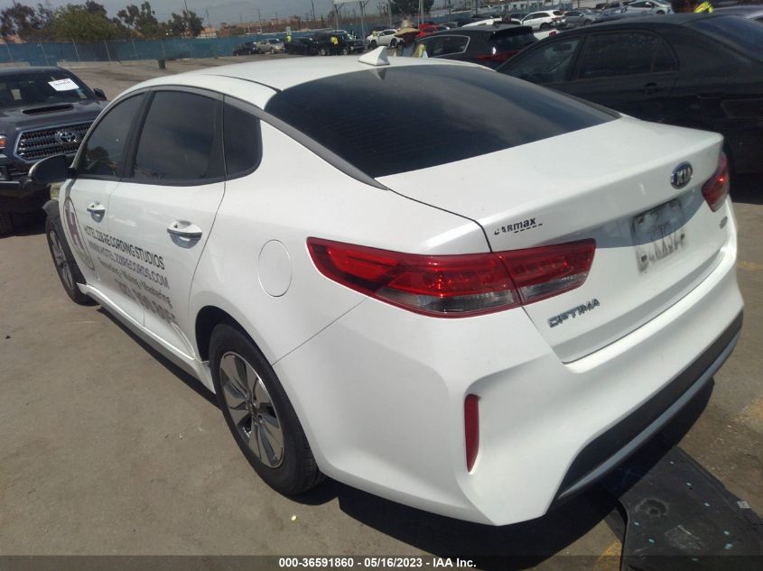 2017 KIA OPTIMA HYBRID BASE - KNAGT4LE2H5011498