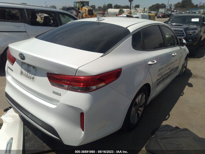 2017 KIA OPTIMA HYBRID BASE - KNAGT4LE2H5011498
