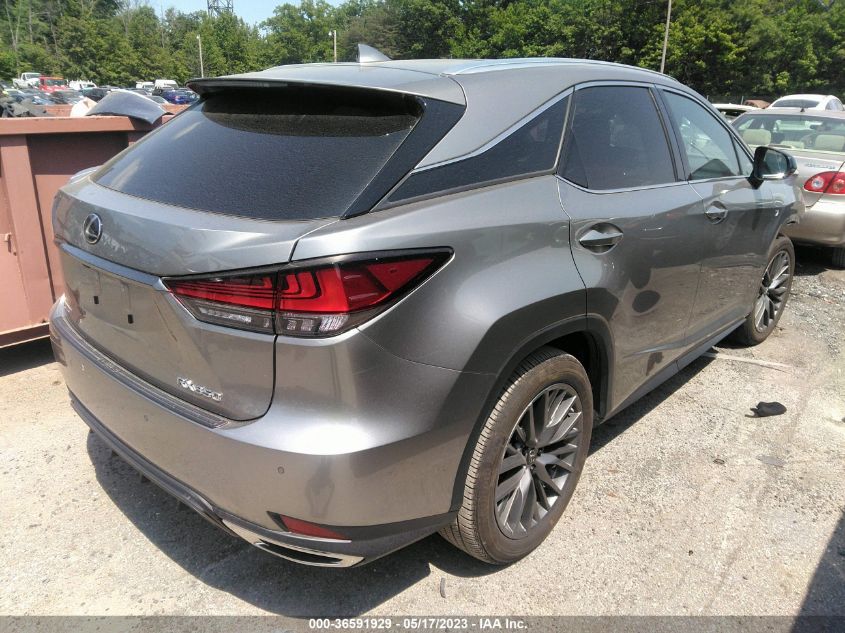 2022 LEXUS RX RX 350 F SPORT HANDLING - 2T2YZMDA6NC309404