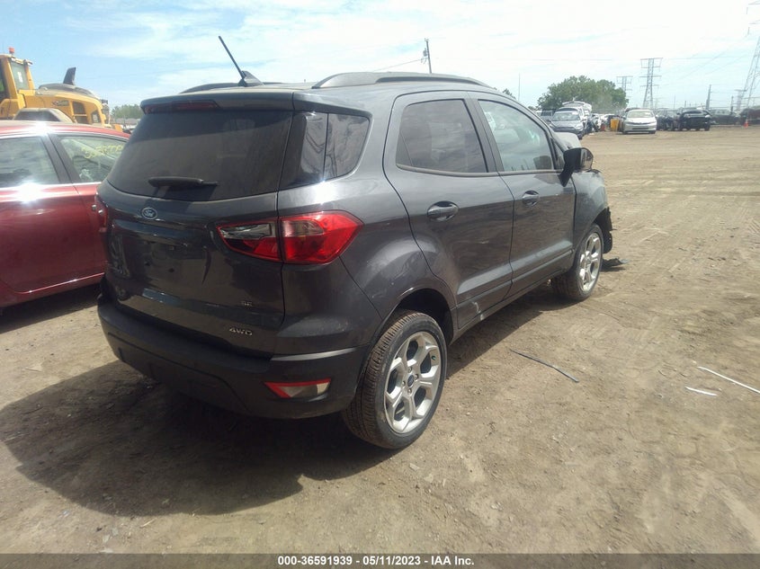 VIN MAJ6S3GL1MC401671 2021 FORD ECOSPORT SE