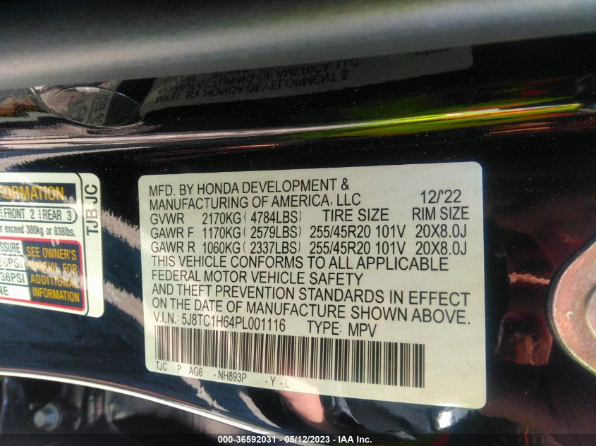 2023 ACURA RDX W/A-SPEC PACKAGE - 5J8TC1H64PL001116