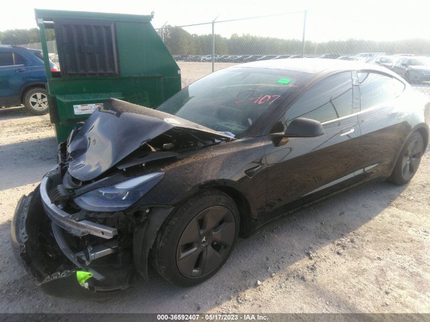 2021 TESLA MODEL 3 STANDARD RANGE PLUS - 5YJ3E1EA0MF016874