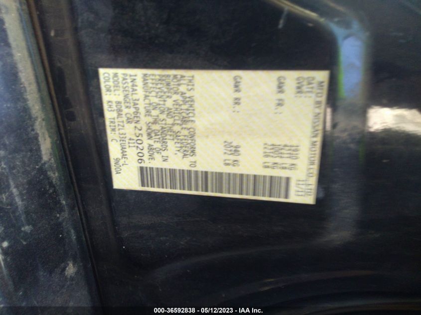 2014 NISSAN ALTIMA 2.5 SV - 1N4AL3AP6EN250206