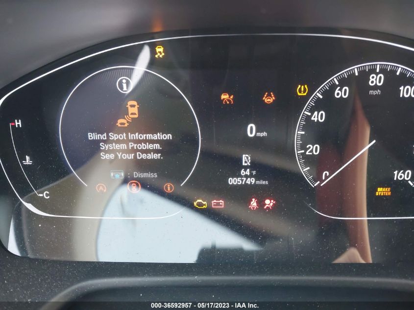 2022 HONDA ACCORD SEDAN EX-L - 1HGCV1F5XNA013574