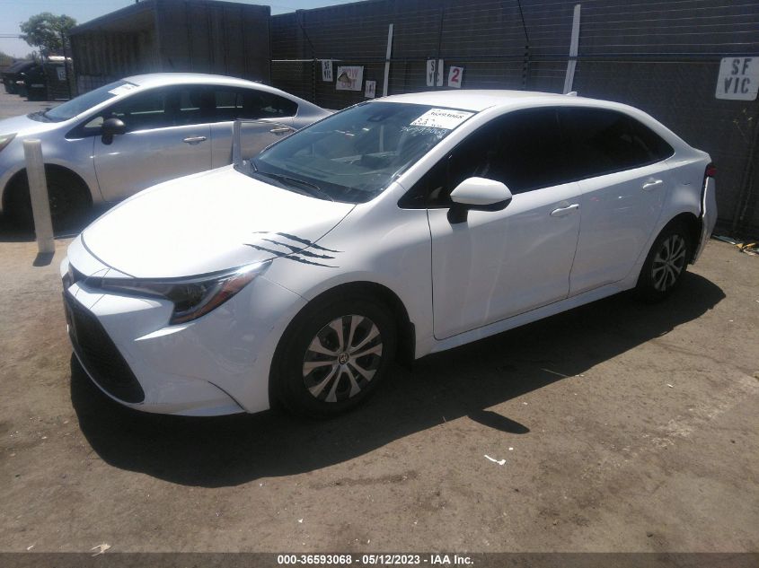 2022 TOYOTA COROLLA HYBRID LE - JTDEAMDE8N3009504