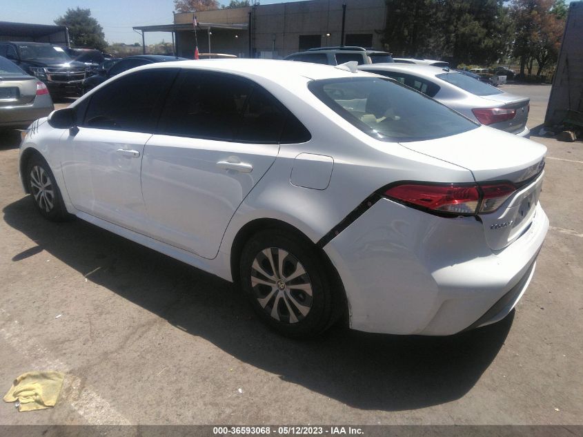 2022 TOYOTA COROLLA HYBRID LE - JTDEAMDE8N3009504