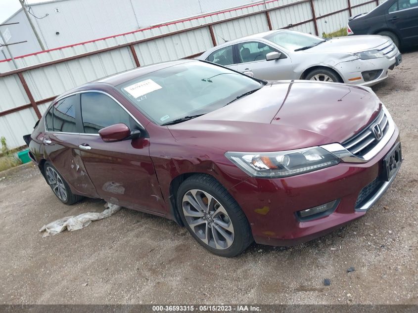 2014 HONDA ACCORD SEDAN SPORT - 1HGCR2F52EA053996