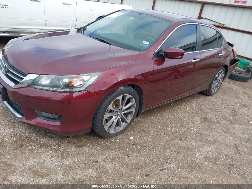 2014 HONDA ACCORD SEDAN SPORT - 1HGCR2F52EA053996