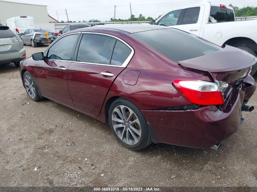 2014 HONDA ACCORD SEDAN SPORT - 1HGCR2F52EA053996