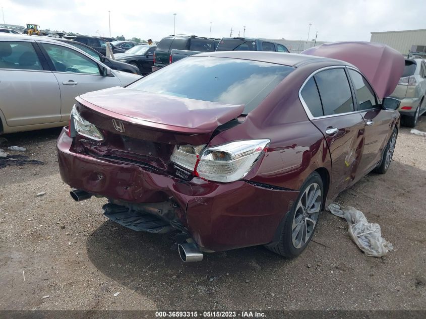 2014 HONDA ACCORD SEDAN SPORT - 1HGCR2F52EA053996