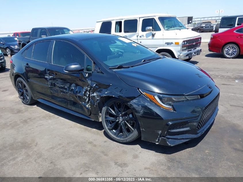 Lot #2530023351 2020 TOYOTA COROLLA SE NIGHTSHADE EDITION salvage car