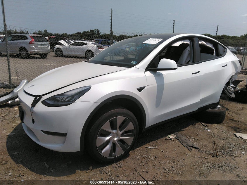 VIN 7SAYGDEE3NF435651 2022 TESLA MODEL Y LONG RANGE