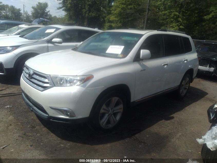 2013 TOYOTA HIGHLANDER LIMITED - 5TDDK3EH7DS199787