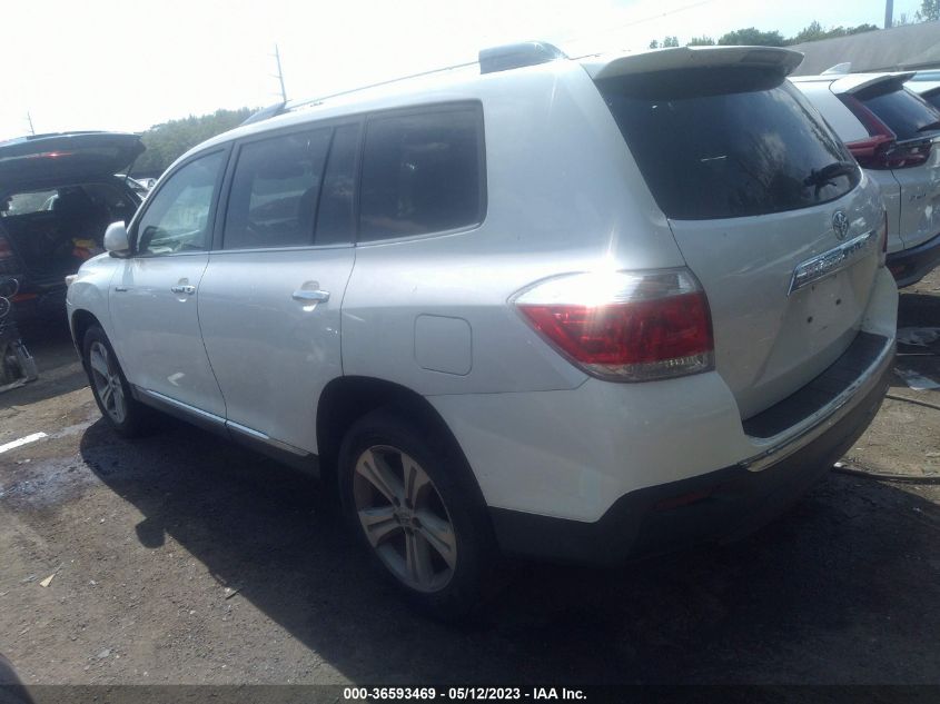 2013 TOYOTA HIGHLANDER LIMITED - 5TDDK3EH7DS199787