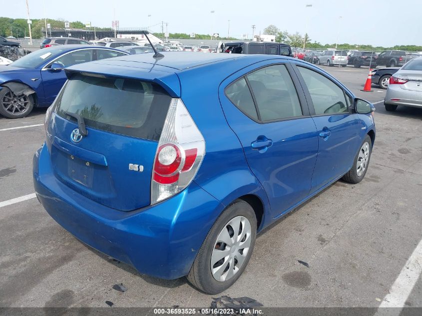 2014 TOYOTA PRIUS C ONE/THREE/TWO/FOUR - JTDKDTB33E1082135