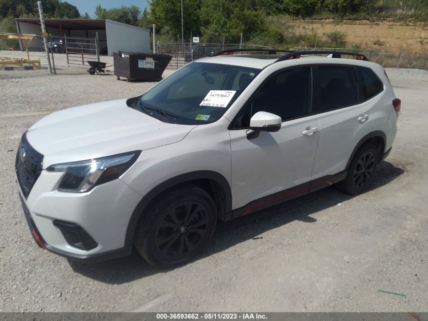 2022 SUBARU FORESTER SPORT - JF2SKAJC7NH472160