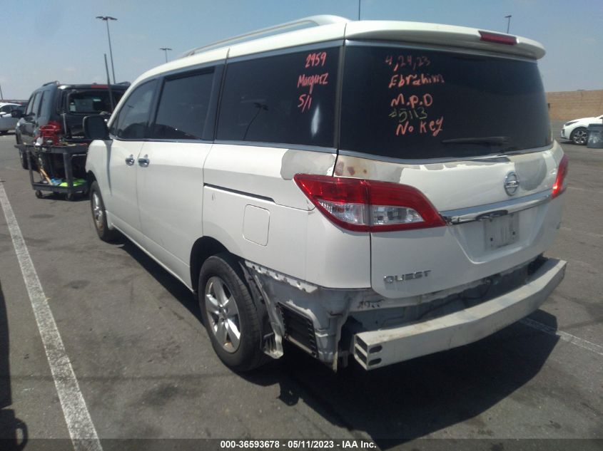 2013 NISSAN QUEST SV - JN8AE2KP4D9065113