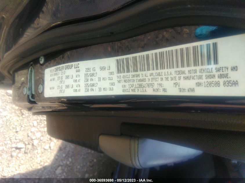 2014 JEEP CHEROKEE LATITUDE - 1C4PJLCB8EW170797