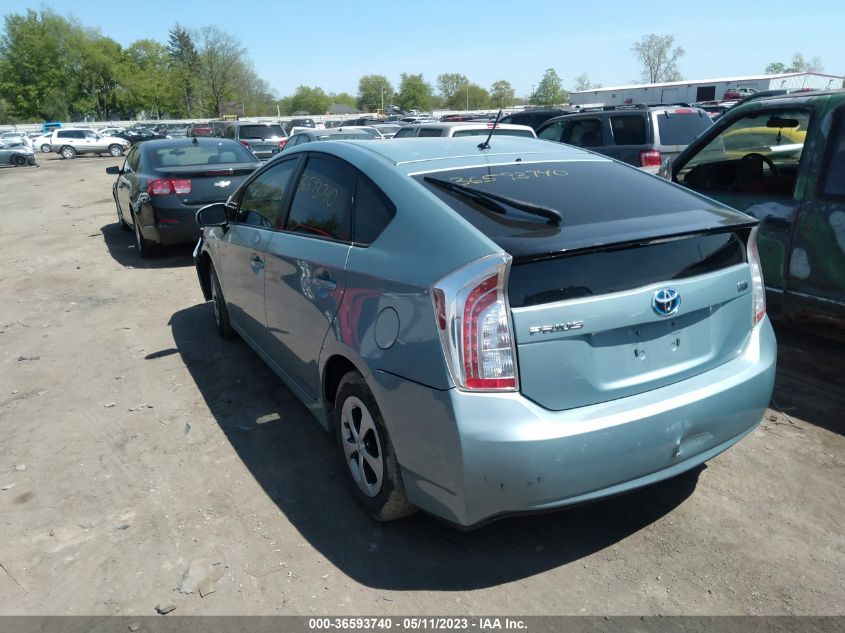 2013 TOYOTA PRIUS ONE/TWO/THREE/FOUR/FIVE - JTDKN3DU1D5639683