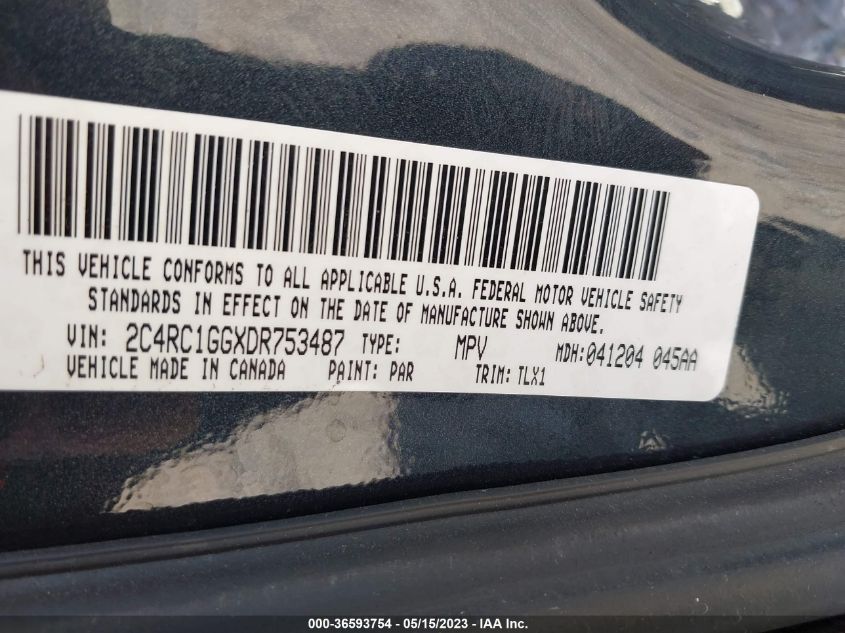 2013 CHRYSLER TOWN & COUNTRY LIMITED - 2C4RC1GGXDR753487