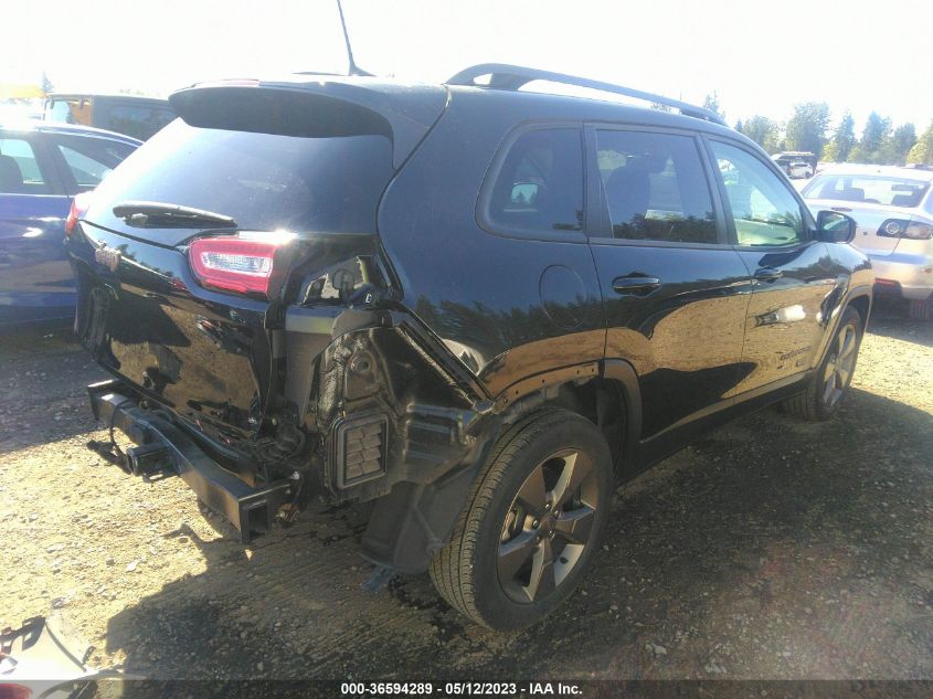 2016 JEEP CHEROKEE 75TH ANNIVERSARY - 1C4PJLCS0GW273411