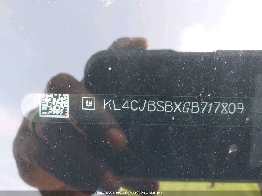 2016 BUICK ENCORE CONVENIENCE - KL4CJBSBXGB717809