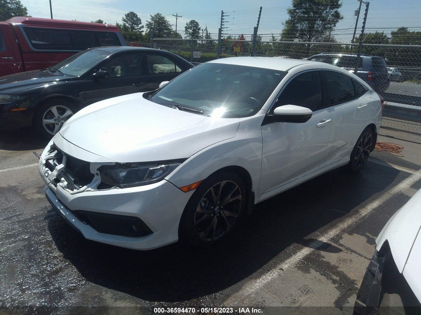 VIN 19XFC2F8XME003673 2021 HONDA CIVIC SEDAN SPORT