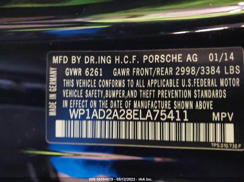 2014 PORSCHE CAYENNE GTS - WP1AD2A28ELA75411