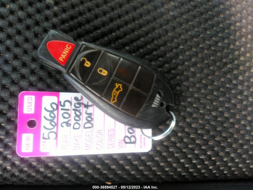 2015 DODGE DART SXT - 1C3CDFBB3FD267688