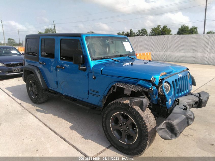 2016 JEEP WRANGLER UNLIMITED SPORT - 1C4BJWDG9GL306722