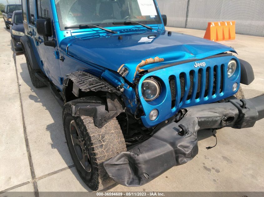 2016 JEEP WRANGLER UNLIMITED SPORT - 1C4BJWDG9GL306722