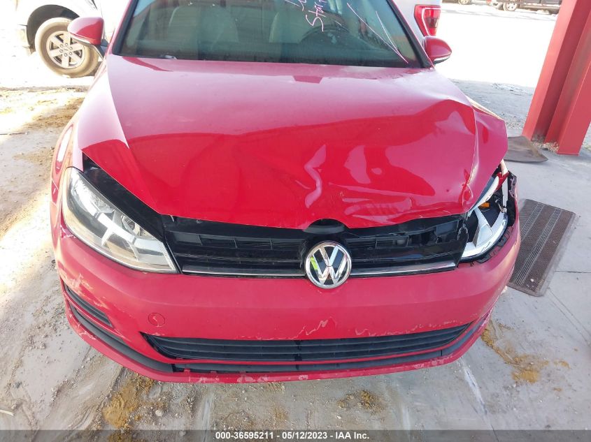 2015 VOLKSWAGEN GOLF TSI S W/SUNROOF - 3VW217AU8FM014635