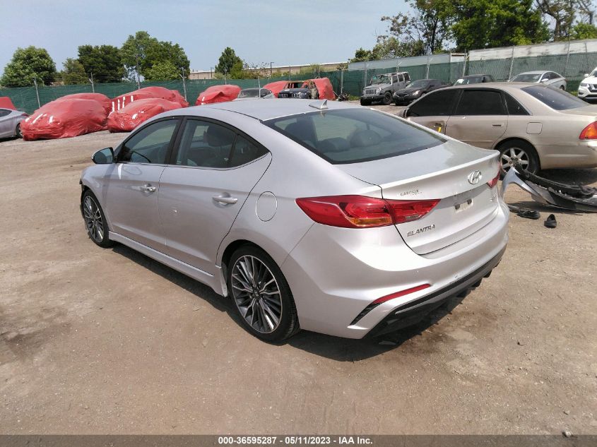2018 HYUNDAI ELANTRA SPORT - KMHD04LB4JU507799