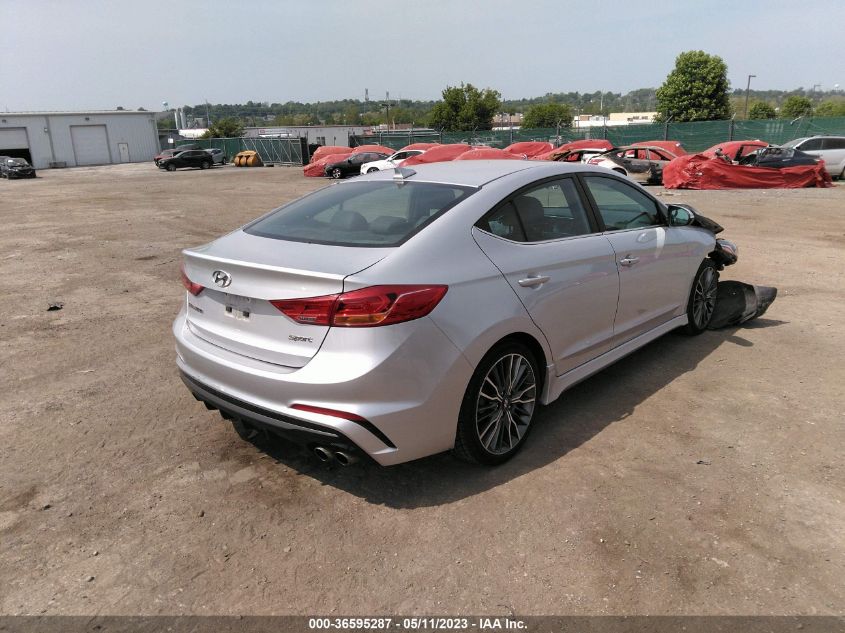 2018 HYUNDAI ELANTRA SPORT - KMHD04LB4JU507799