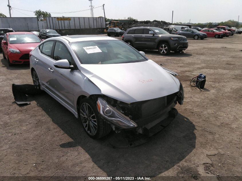 2018 HYUNDAI ELANTRA SPORT - KMHD04LB4JU507799