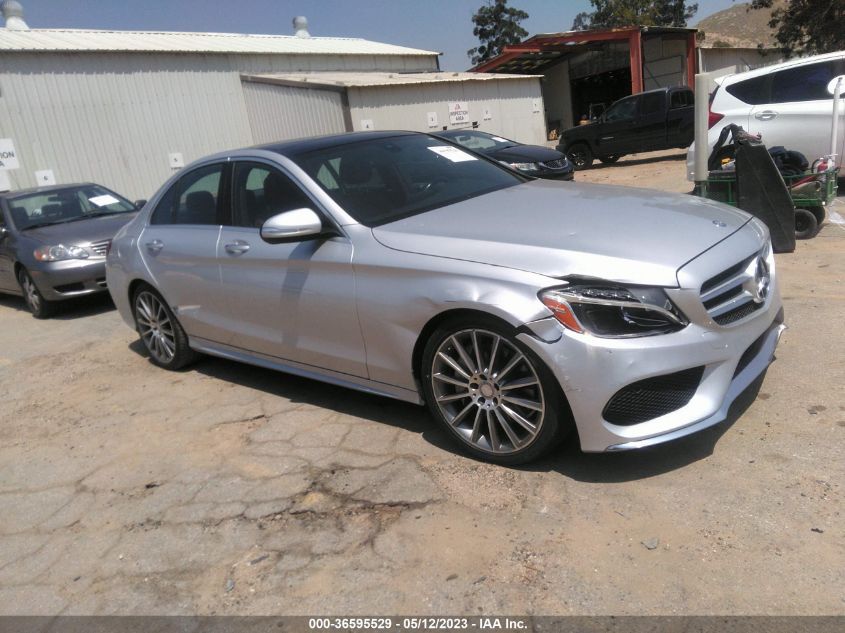 55SWF4JB8FU068491 2015 MERCEDES-BENZ C-CLASS, photo no. 1