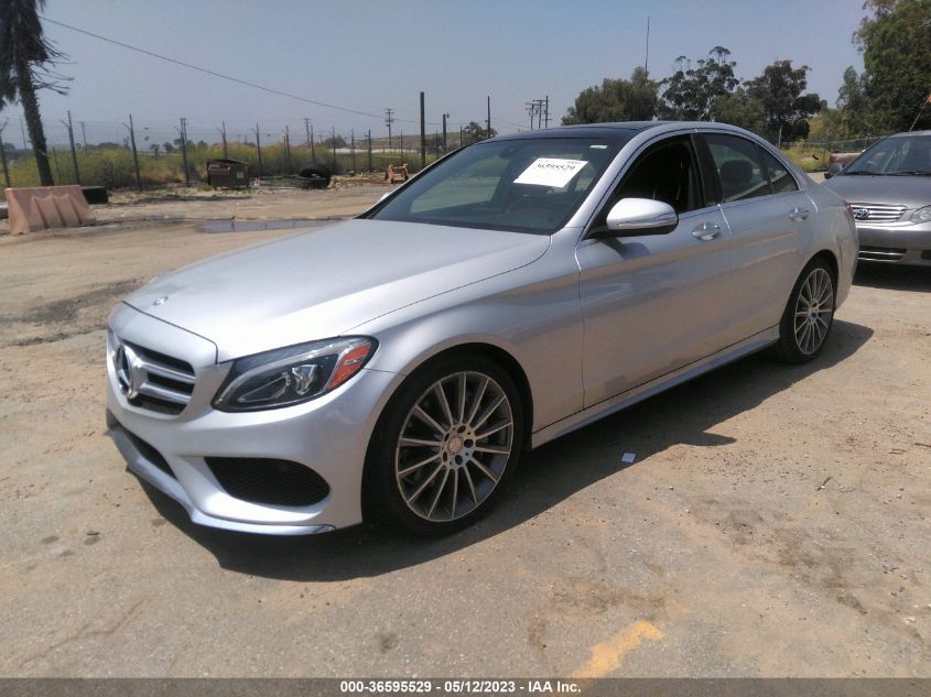 55SWF4JB8FU068491 2015 MERCEDES-BENZ C-CLASS - Image 2