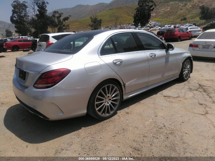 55SWF4JB8FU068491 2015 MERCEDES-BENZ C-CLASS, photo no. 4