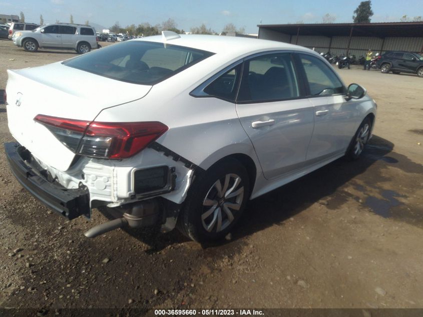 2022 HONDA CIVIC SEDAN LX - 2HGFE2F20NH511504