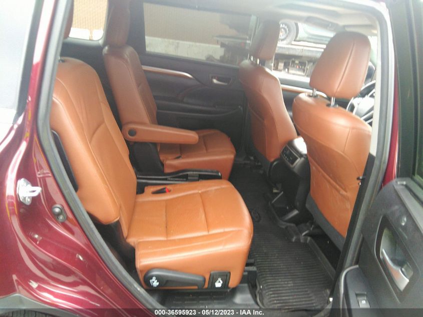2017 TOYOTA HIGHLANDER HYBRID LIMITED - 5TDDGRFH0HS025875
