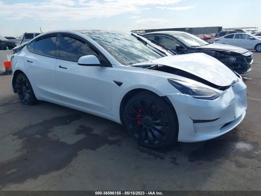 2022 TESLA MODEL 3 PERFORMANCE - 5YJ3E1EC3NF156789