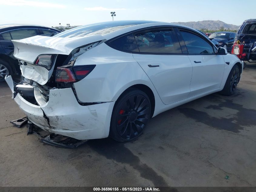 2022 TESLA MODEL 3 PERFORMANCE - 5YJ3E1EC3NF156789