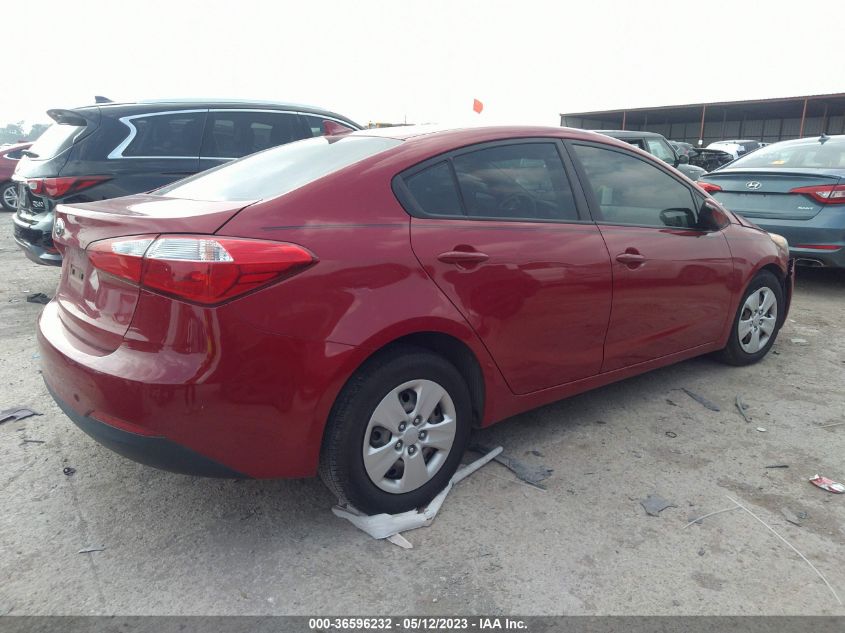 2016 KIA FORTE LX - KNAFX4A6XG5499934