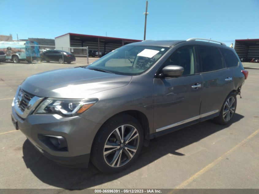 2018 NISSAN PATHFINDER PLATINUM - 5N1DR2MN3JC653474