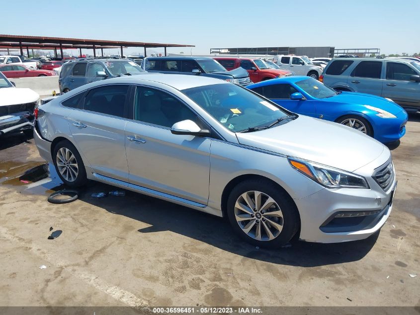 2015 HYUNDAI SONATA 2.4L SPORT - 5NPE34AF2FH059456