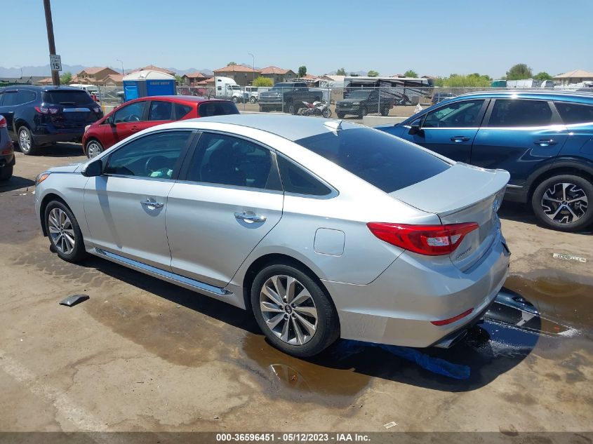 2015 HYUNDAI SONATA 2.4L SPORT - 5NPE34AF2FH059456