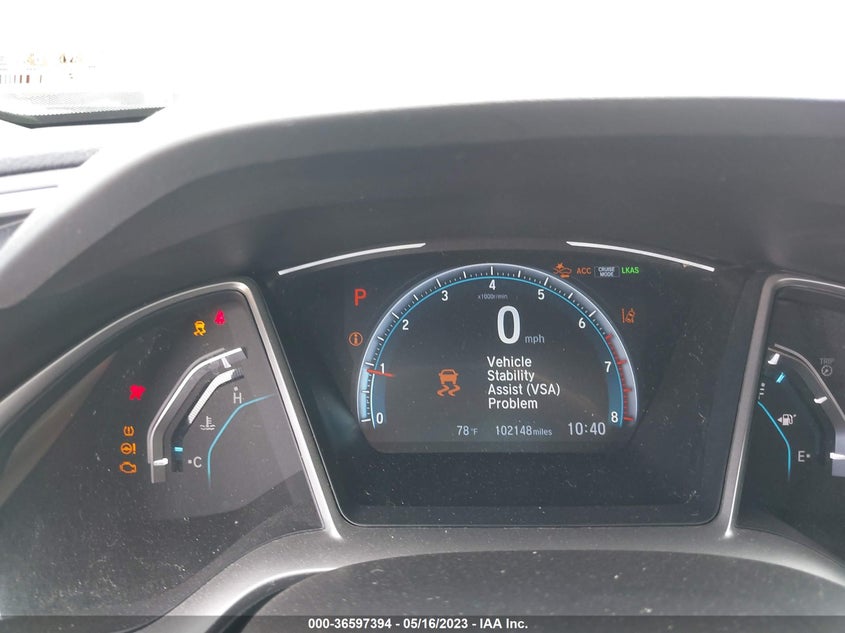VIN 19XFC1F35KE012857 2019 HONDA CIVIC SEDAN EX