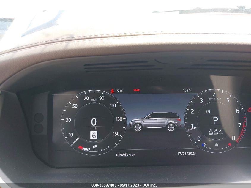 2019 LAND ROVER RANGE ROVER SPORT HSE - SALWR2RV5KA851839