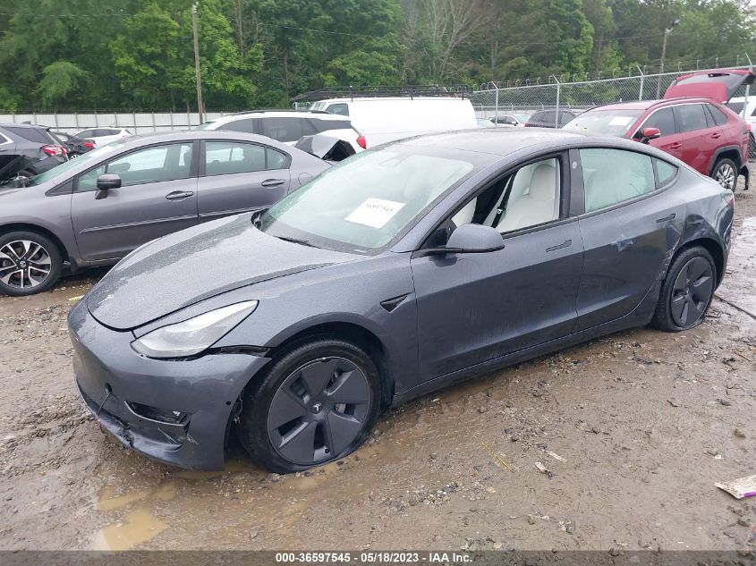 2022 TESLA MODEL 3 - 5YJ3E1EA1NF308289